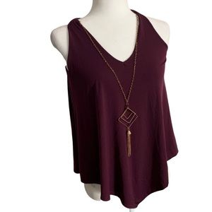 ⚡️SALE⚡️Purple sleeveless casual top